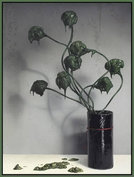 © Eckart Hahn - Dutch Flowers, 2015 Acryl auf Leinwand 55 x 40 cm - Courtesy WAGNER + PARTNER